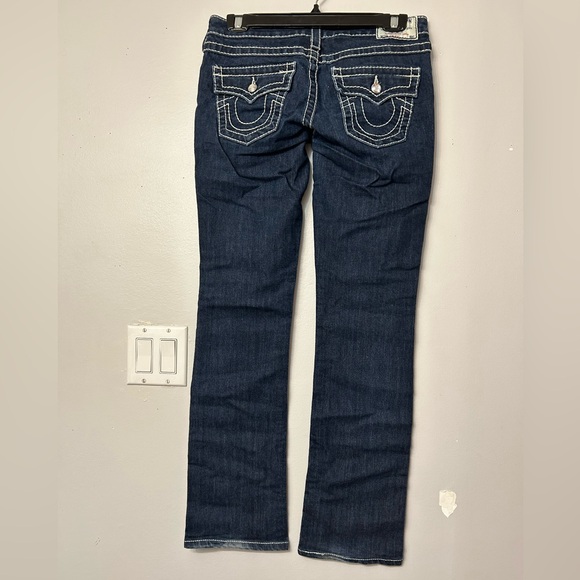 Authentic dark blue True Religions, Gem detailing throughout. Size 27 - Picture 5 of 11